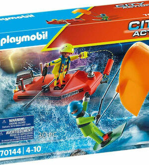 PlaymoPlaymobil City Action Επιχείρηση Διάσωσης Kitesurfer Με Σκάφος 70144
