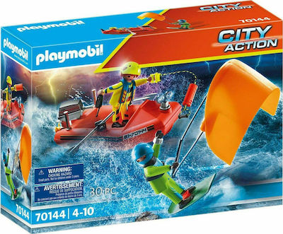 PlaymoPlaymobil City Action Επιχείρηση Διάσωσης Kitesurfer Με Σκάφος 70144