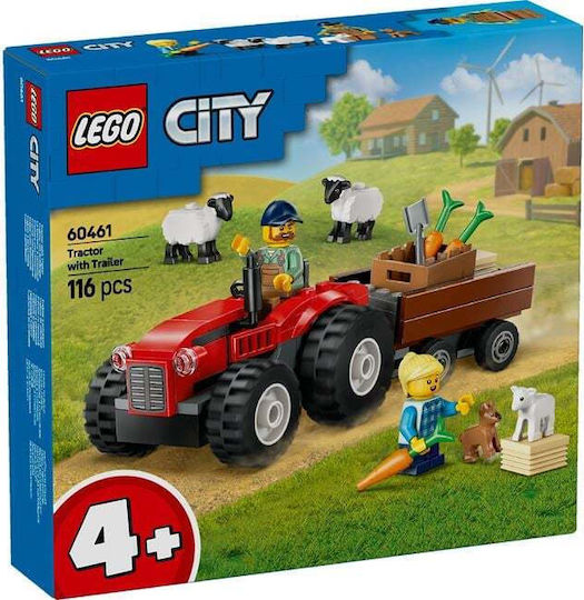 Lego Τουβλάκια Tractor with Trailer για 4+ Ετών 116τμχ 60461