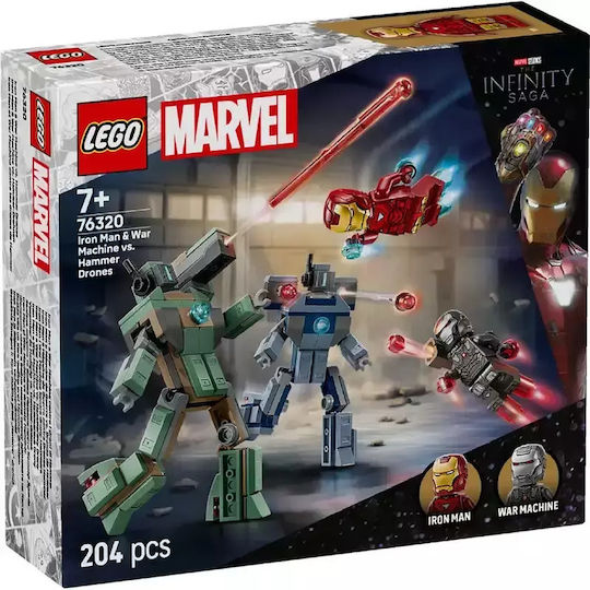 Lego Super Heroes Iron Man & War Machine για 7+ Ετών 204τμχ