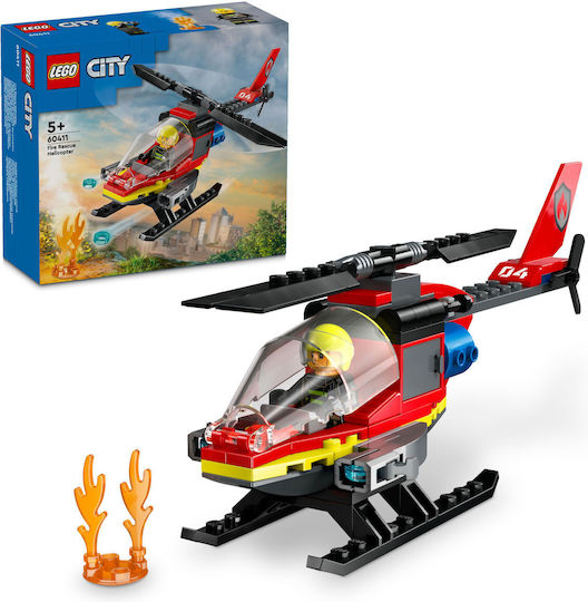 LEGO City Fire Rescue Helicopter για 5+ Ετών 60411
