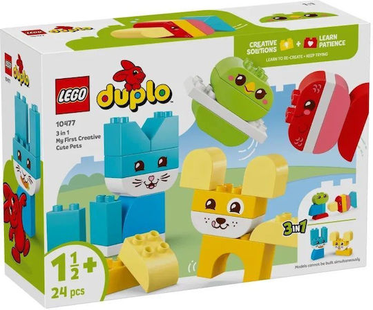 LEGO Duplo 3 in 1 Creative Cute Pets για 1.5+ Ετών 24τμχ 10477
