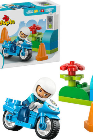 LEGO Duplo Blue Police Motorcycle για 2+ Ετών 11τμχ 10471